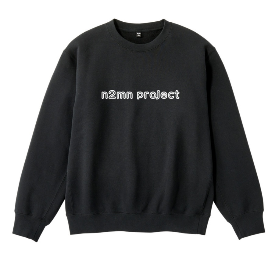 ※受注生産　n2mn project文字入りスウェットシャツ　XXLサイズ