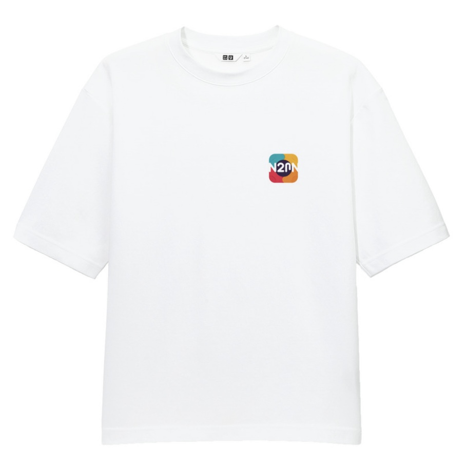 ※受注生産　n2mn ロゴ入り ５分袖オーバーサイズTシャツ　XXLサイズ