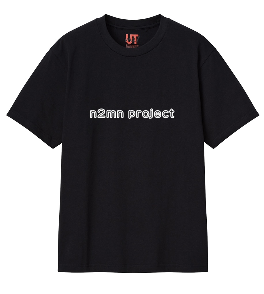 ※受注生産　n2mn project 文字入り ベーシックTシャツ　XXLサイズ