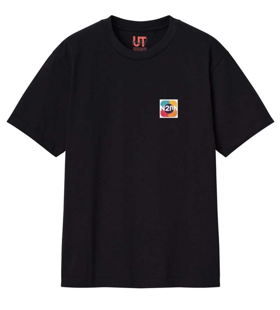 ※受注生産　n2mn ロゴ入り ベーシックTシャツ　Lサイズ